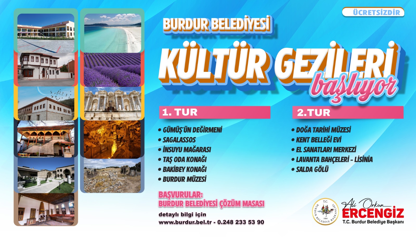 Burdur Belediyesi Kültür Gezileri Başlıyor